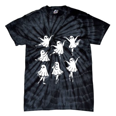 Kute Ballet Ghost Ballet Dancer Unny Halloween Tie-Dye T-Shirt