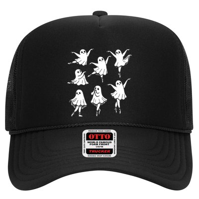 Kute Ballet Ghost Ballet Dancer Unny Halloween Trucker Hat