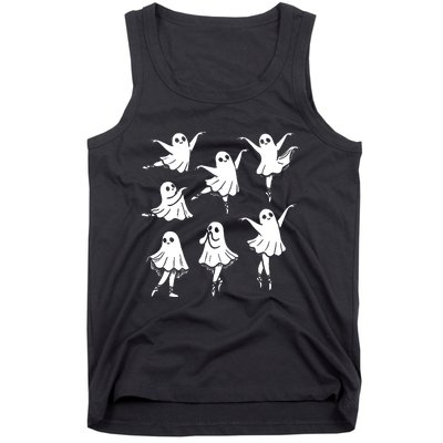 Kute Ballet Ghost Ballet Dancer Unny Halloween Tank Top