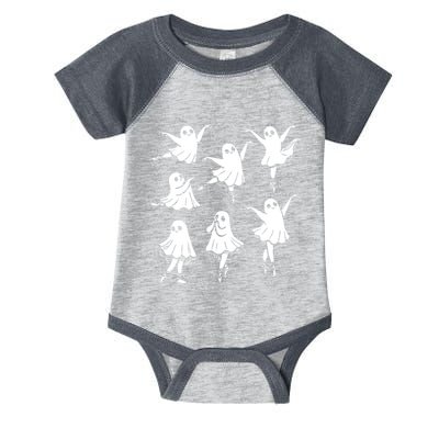 Kute Ballet Ghost Ballet Dancer Unny Halloween Infant Baby Jersey Bodysuit