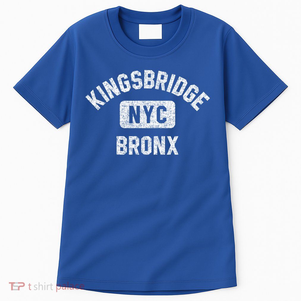 Kingsbridge Bronx Gym Style Distressed White Print Funny Gift Tall T-Shirt