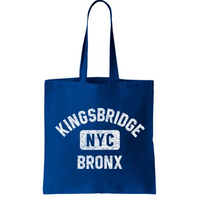 Kingsbridge Bronx Gym Style Distressed White Print Funny Gift Bag
