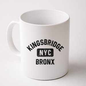 Kingsbridge Bronx Gym Style Distressed White Print Funny Gift Coffee Mug