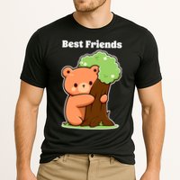 Kawaii Bear Hugging Tree Wildlife Animal Lover For Friends Cooling Performance Crew T-Shirt