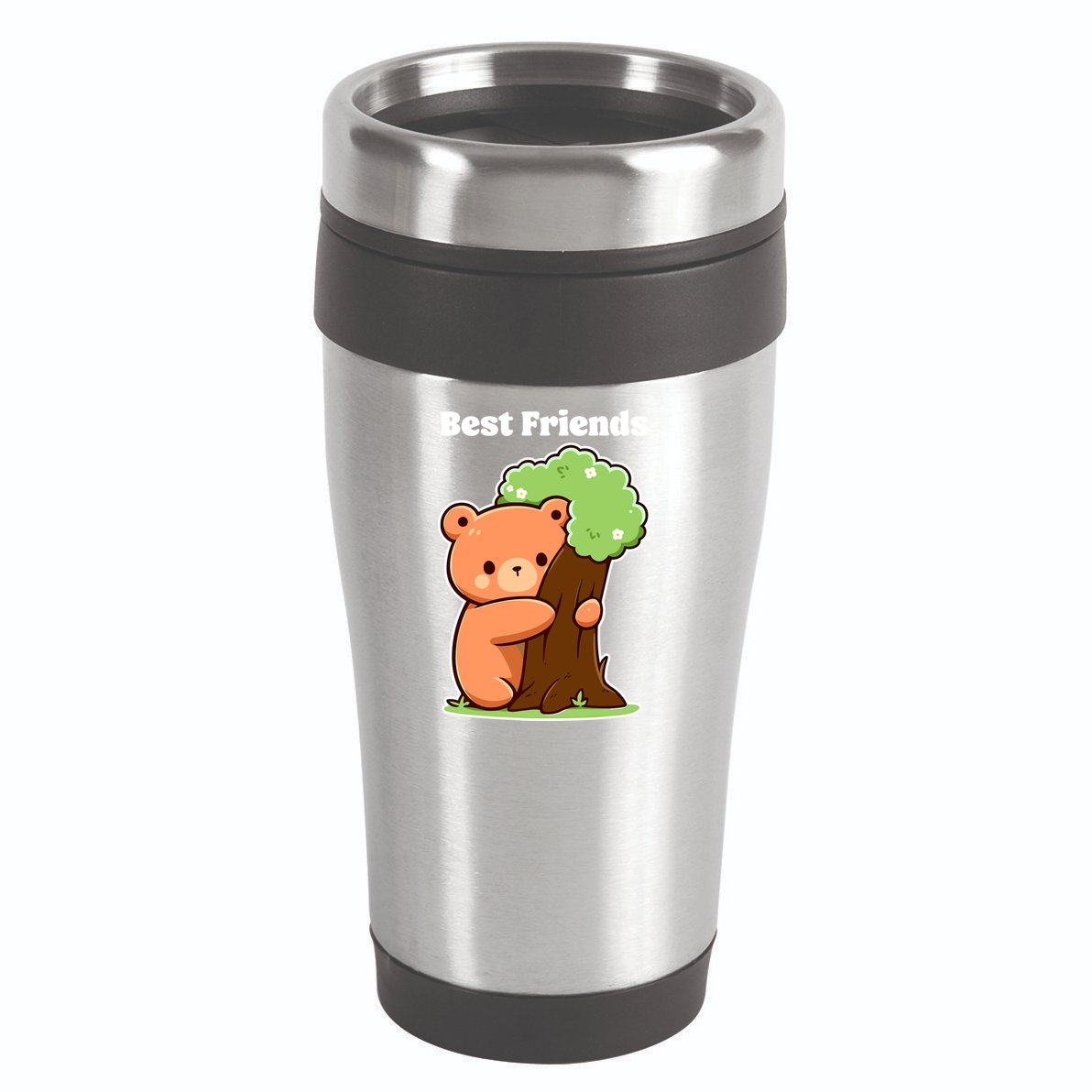 Kawaii Bear Hugging Tree Wildlife Animal Lover For Friends 16oz Travel Tumbler