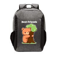 Kawaii Bear Hugging Tree Wildlife Animal Lover For Friends Vector Backpack