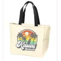 Kauai Beach Hawaii Surf Hawaiian Surfing 70s Zip Tote Bag