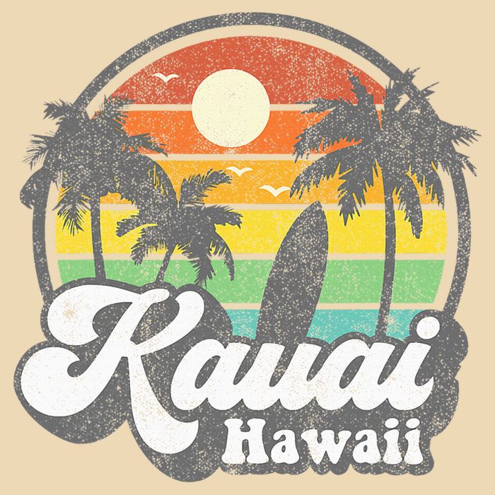 Kauai Beach Hawaii Surf Hawaiian Surfing 70s Zip Tote Bag