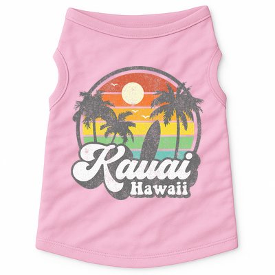 Kauai Beach Hawaii Surf Hawaiian Surfing 70s Doggie Tank