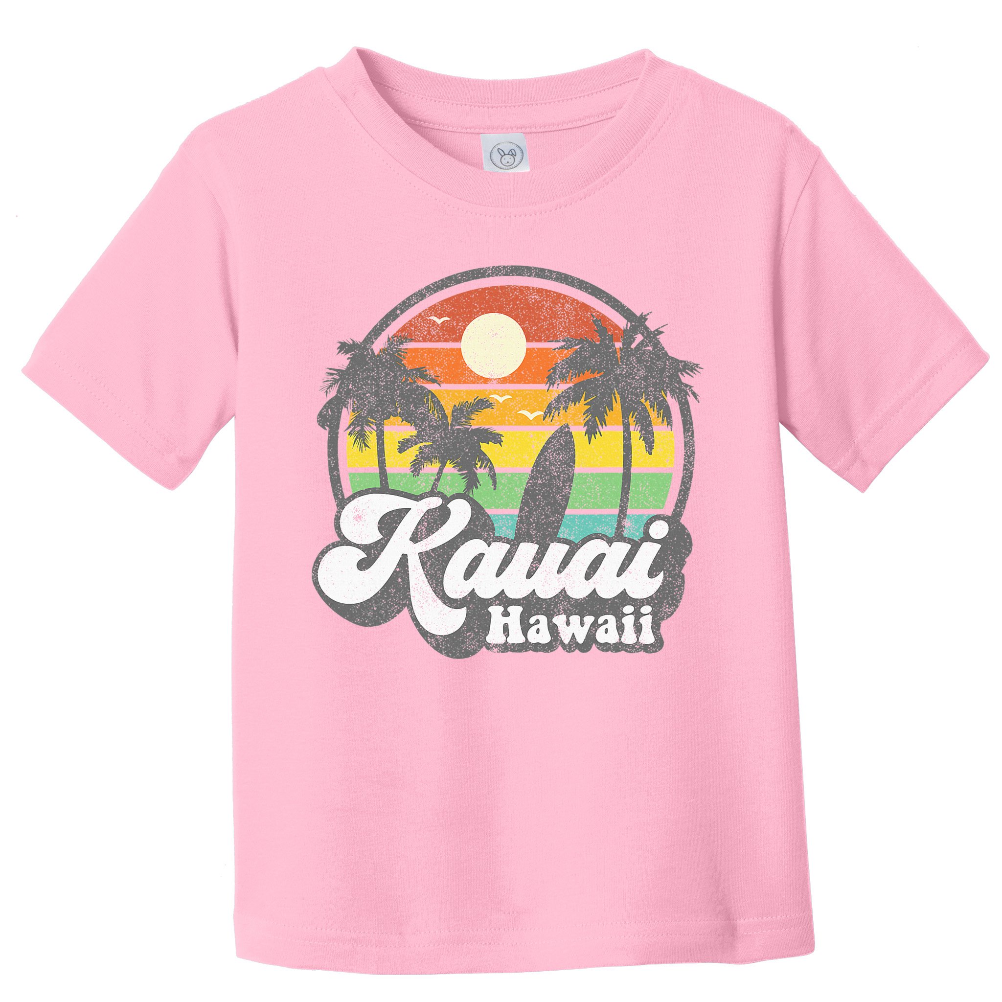 Kauai Beach Hawaii Surf Hawaiian Surfing 70s Toddler T-Shirt