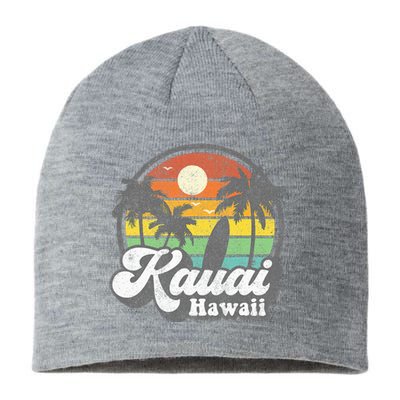 Kauai Beach Hawaii Surf Hawaiian Surfing 70s Sustainable Beanie