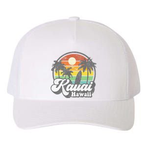 Kauai Beach Hawaii Surf Hawaiian Surfing 70s Yupoong Adult 5-Panel Trucker Hat