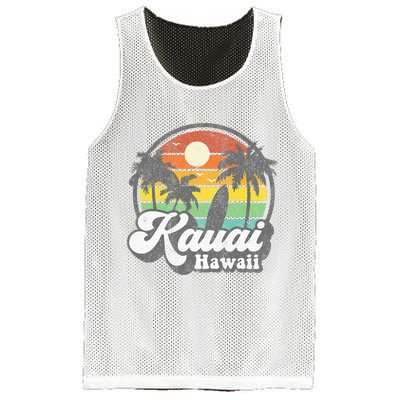 Kauai Beach Hawaii Surf Hawaiian Surfing 70s Mesh Reversible Basketball Jersey Tank