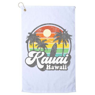 Kauai Beach Hawaii Surf Hawaiian Surfing 70s Golf Towel