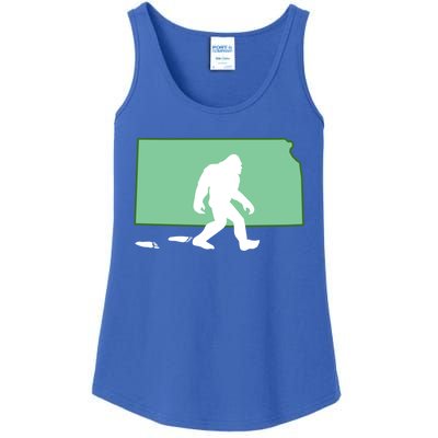 Kansas Bigfoot Hunter State Gift Ladies Essential Tank