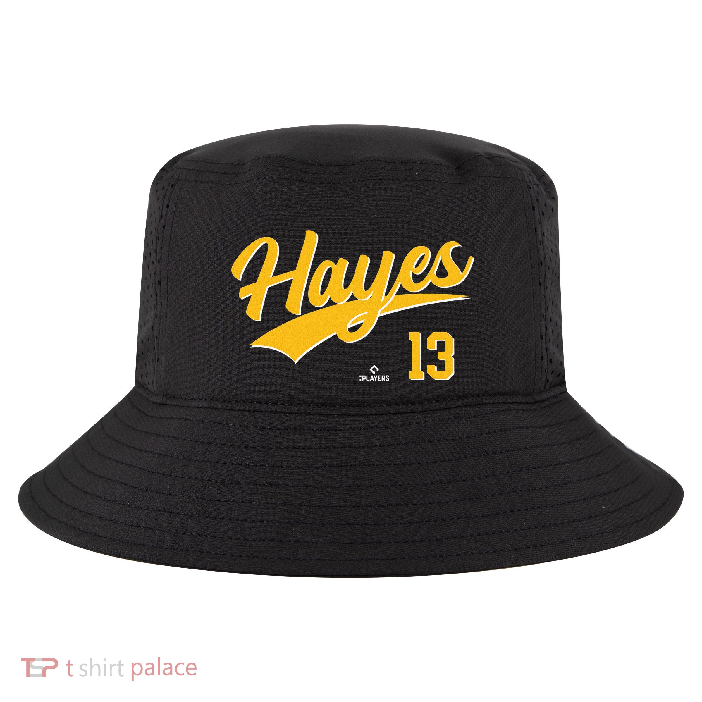 Ke Bryan Hayes 13 Pittsburgh MLBPA Baseball Player Cool Comfort Performance Bucket Hat