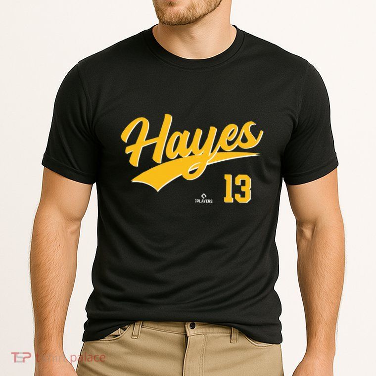 Ke Bryan Hayes 13 Pittsburgh MLBPA Baseball Player Performance Shirt