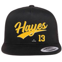 Ke Bryan Hayes 13 Pittsburgh MLBPA Baseball Player Flat Bill Trucker Hat