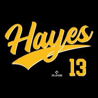 Ke Bryan Hayes 13 Pittsburgh MLBPA Baseball Player Flat Bill Trucker Hat