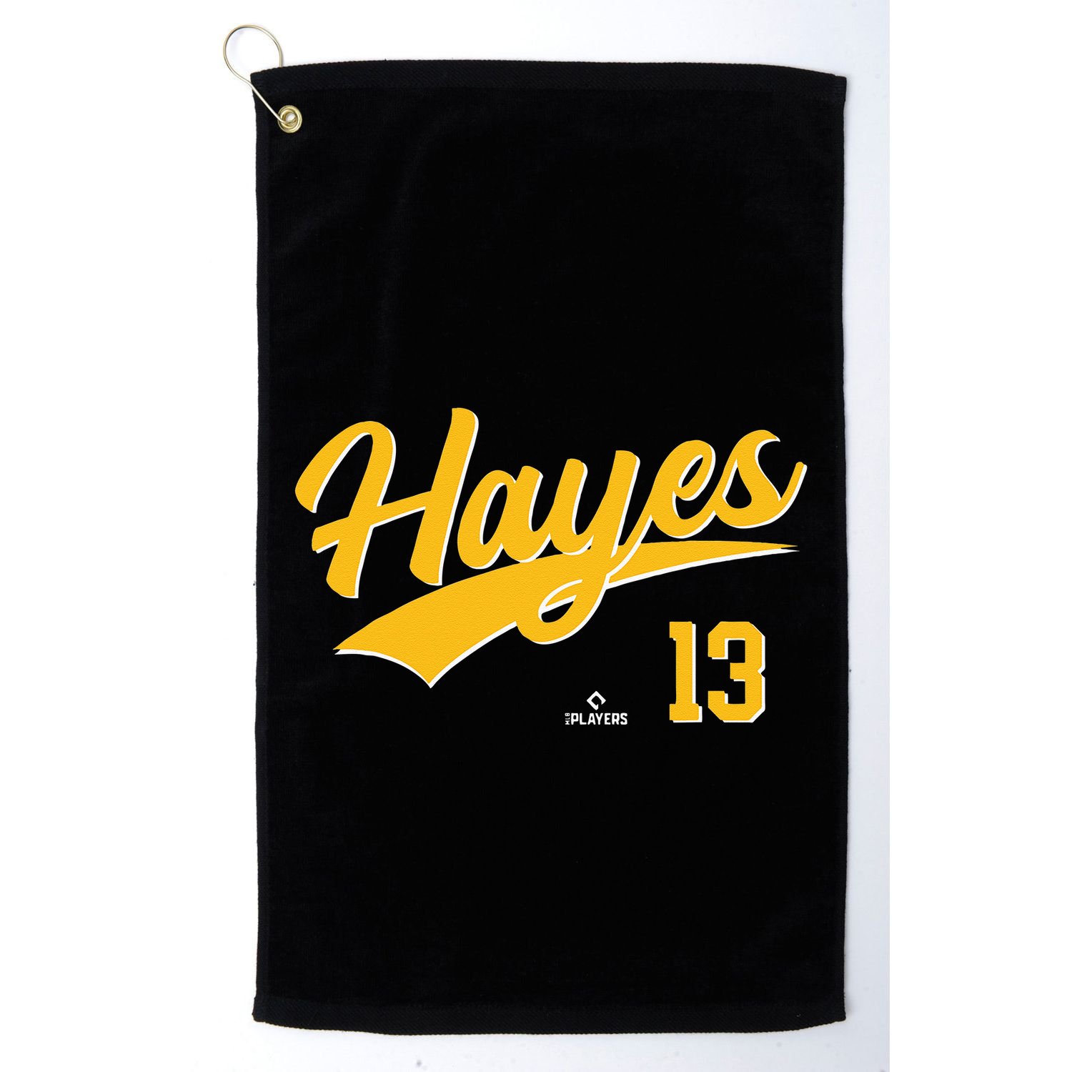 Ke Bryan Hayes 13 Pittsburgh MLBPA Baseball Player Golf Towel