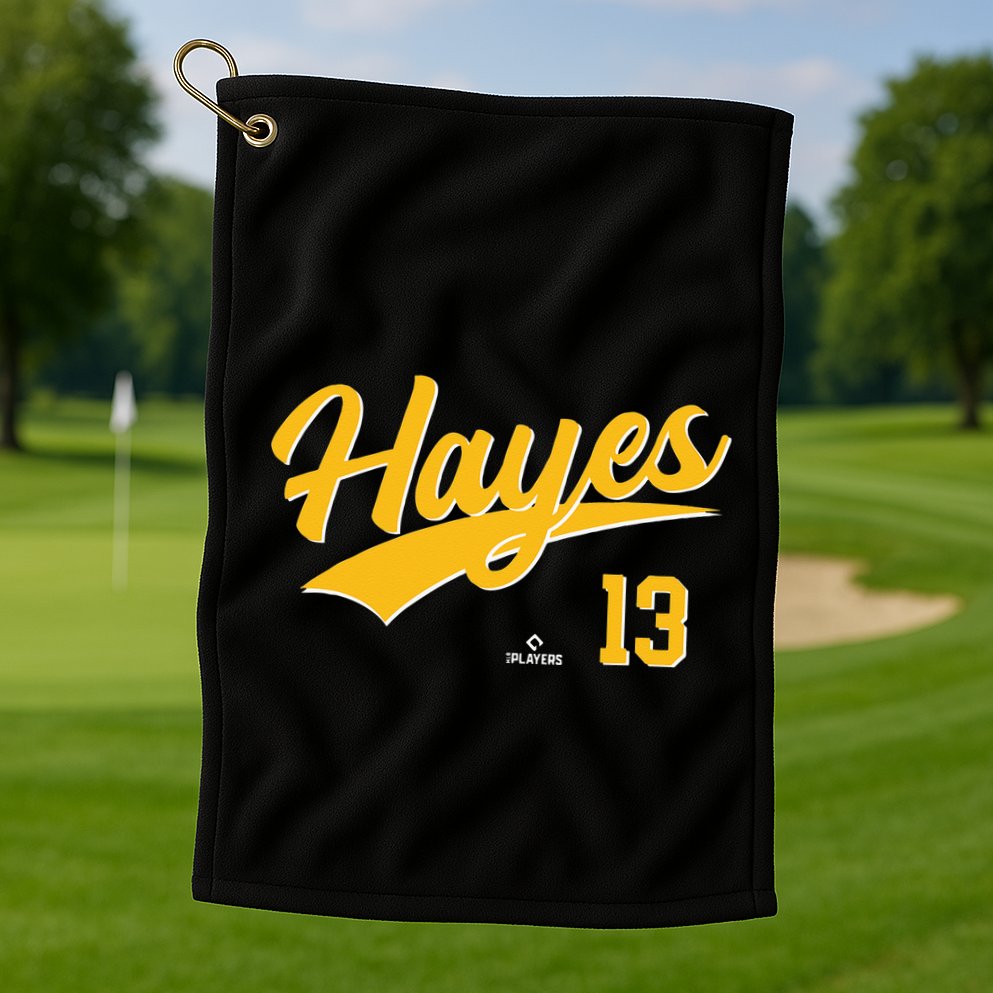 Ke Bryan Hayes 13 Pittsburgh MLBPA Baseball Player Golf Towel
