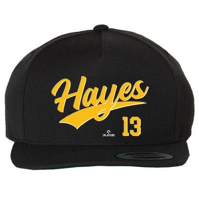 Ke Bryan Hayes 13 Pittsburgh MLBPA Baseball Player Wool Snapback Cap