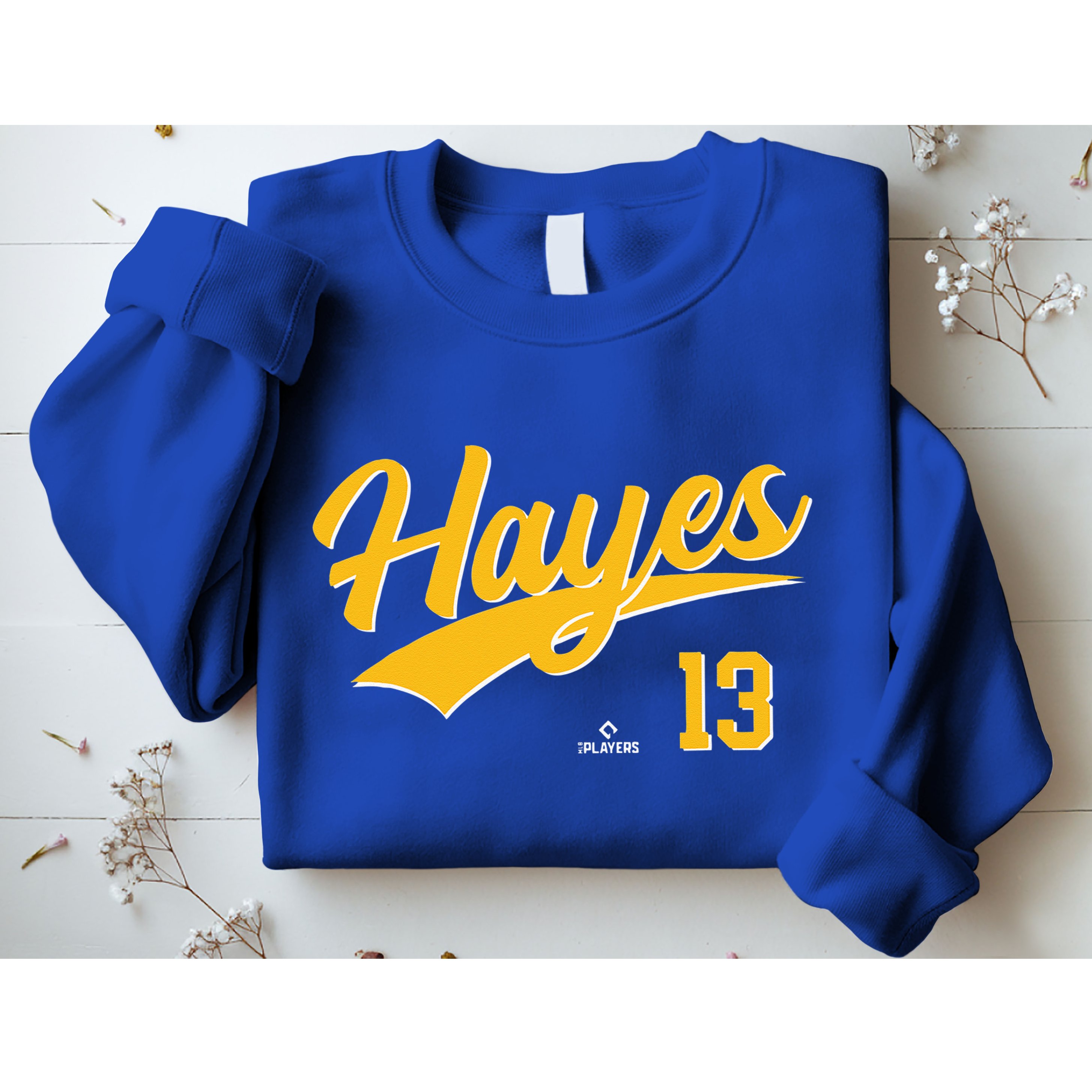 Ke Bryan Hayes 13 Pittsburgh MLBPA Baseball Player Sweatshirt