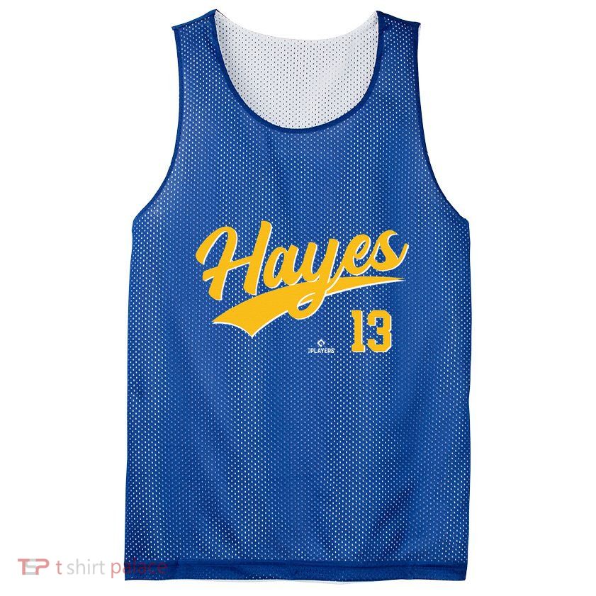 Ke Bryan Hayes 13 Pittsburgh MLBPA Baseball Player Mesh Reversible Basketball Jersey Tank