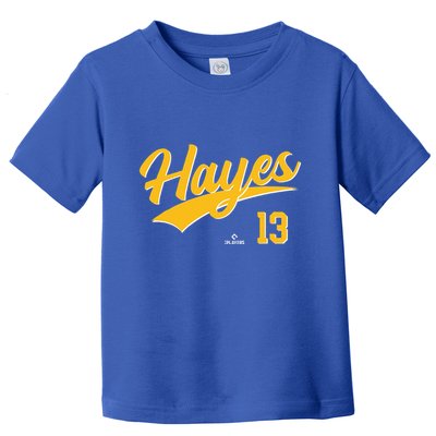 Ke Bryan Hayes 13 Pittsburgh MLBPA Baseball Player Toddler T-Shirt