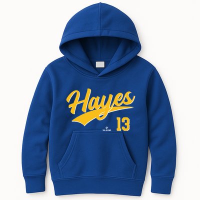 Ke Bryan Hayes 13 Pittsburgh MLBPA Baseball Player Kids Hoodie