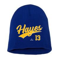 Ke Bryan Hayes 13 Pittsburgh MLBPA Baseball Player Short Acrylic Beanie