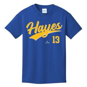 Ke Bryan Hayes 13 Pittsburgh MLBPA Baseball Player Kids T-Shirt