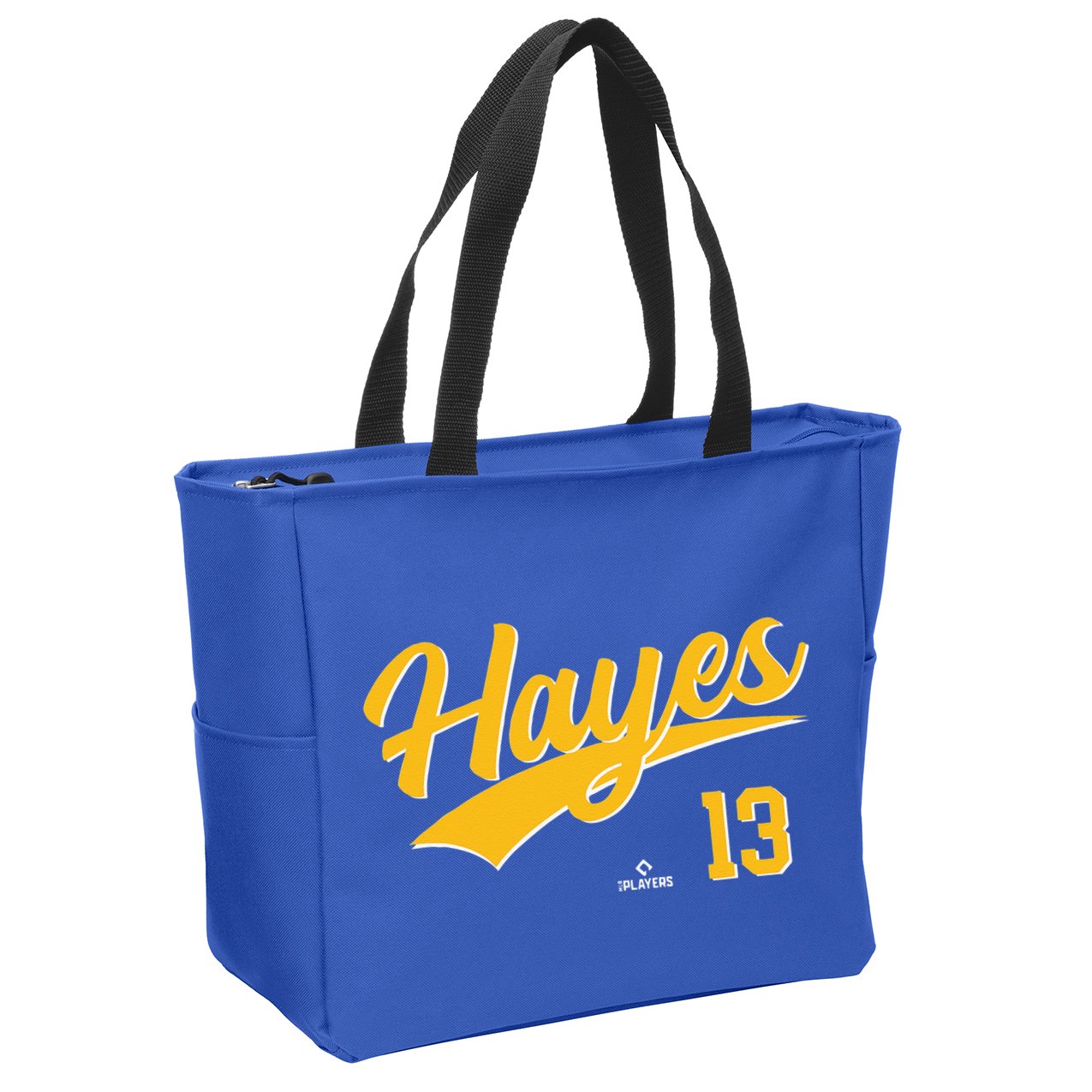 Ke Bryan Hayes 13 Pittsburgh MLBPA Baseball Player Zip Tote Bag