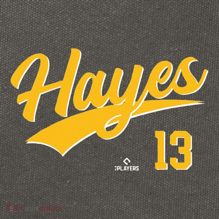 Ke Bryan Hayes 13 Pittsburgh MLBPA Baseball Player Cotton Canvas Backpack