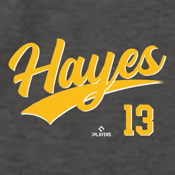 Ke Bryan Hayes 13 Pittsburgh MLBPA Baseball Player Vector Backpack