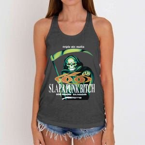 Kate BushS Husband Triple Six Matia Slapapunk Bitch Devil Thoughts Evil Thought Women's Knotted Racerback Tank