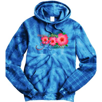 Kapalua Bay Hawaii Tropical Flowers Family Vacation Gift Tie Dye Hoodie