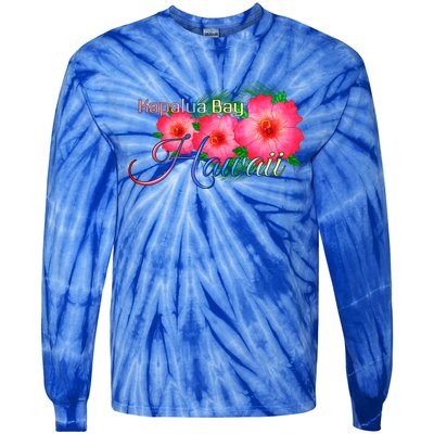 Kapalua Bay Hawaii Tropical Flowers Family Vacation Gift Tie-Dye Long Sleeve Shirt