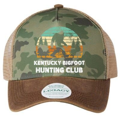 Kentucky Bigfoot Hunting Club Sasquatch Fan Gift Legacy Tie Dye Trucker Hat