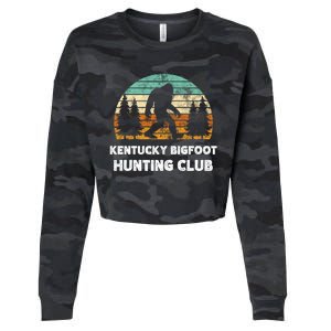 Kentucky Bigfoot Hunting Club Sasquatch Fan Gift Cropped Pullover Crew