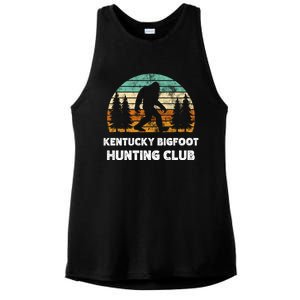 Kentucky Bigfoot Hunting Club Sasquatch Fan Gift Ladies PosiCharge Tri-Blend Wicking Tank