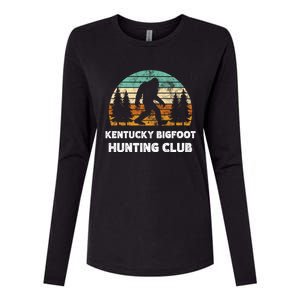 Kentucky Bigfoot Hunting Club Sasquatch Fan Gift Womens Cotton Relaxed Long Sleeve T-Shirt