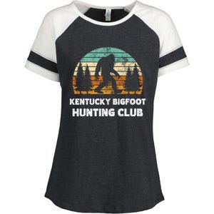 Kentucky Bigfoot Hunting Club Sasquatch Fan Gift Enza Ladies Jersey Colorblock Tee