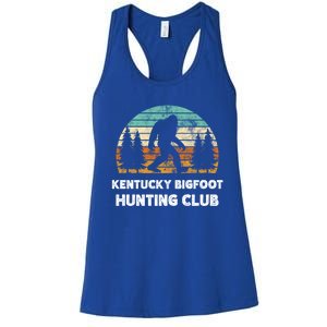 Kentucky Bigfoot Hunting Club Sasquatch Fan Gift Women's Racerback Tank