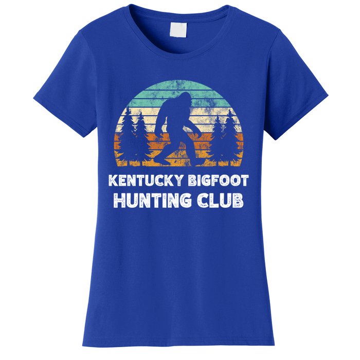 Kentucky Bigfoot Hunting Club Sasquatch Fan Gift Women's T-Shirt