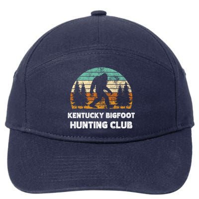 Kentucky Bigfoot Hunting Club Sasquatch Fan Gift 7-Panel Snapback Hat