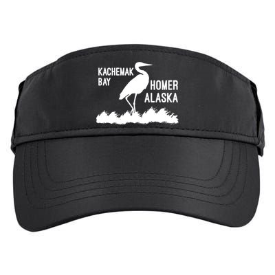Kachemak Bay Homer Alaska Crane Gift Adult Drive Performance Visor