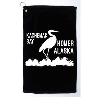 Kachemak Bay Homer Alaska Crane Gift Golf Towel