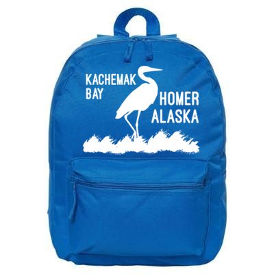 Kachemak Bay Homer Alaska Crane Gift 16 in Basic Backpack