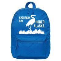 Kachemak Bay Homer Alaska Crane Gift 16 in Basic Backpack